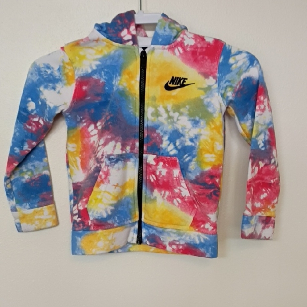 Nike Kids Multicolor Tie-Dye Hoodie